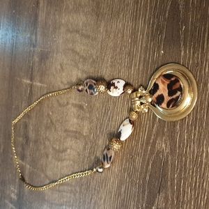 Animal  print necklace